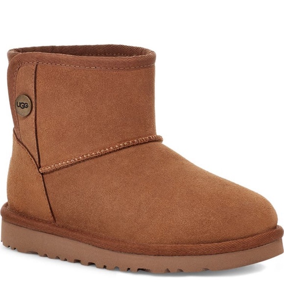 UGG Shoes - UGG Brand New Jona UGGplush faux fur lined short boot  size 6 color chestnut